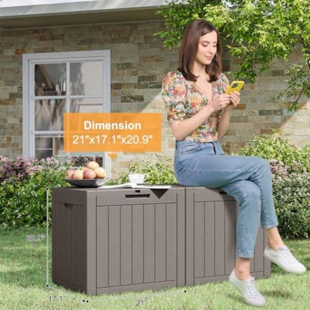 35 Gallon Outdoor Storage Box, - Gardening Tools Uses review and price
