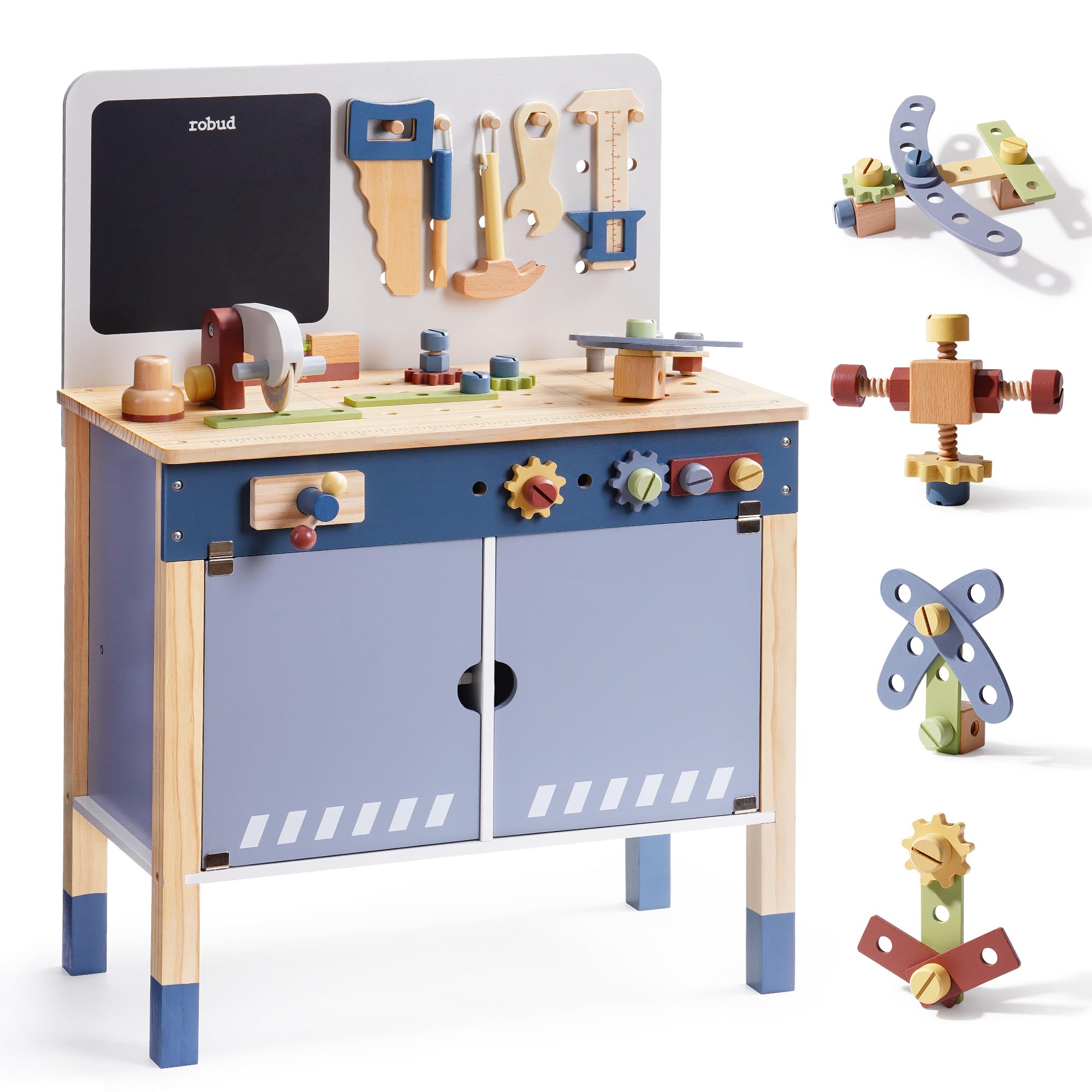 ROBUD Wooden Toy Workbench Pre - Gardening Tools Unique review and price