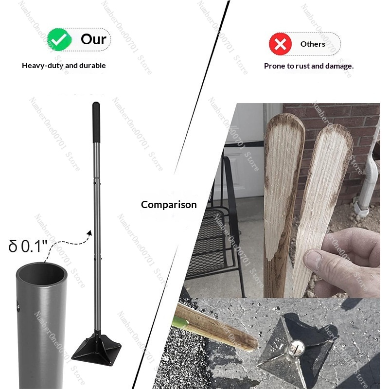 Detachable Steel Garden Tamper - Gardening Tools Uses review and price