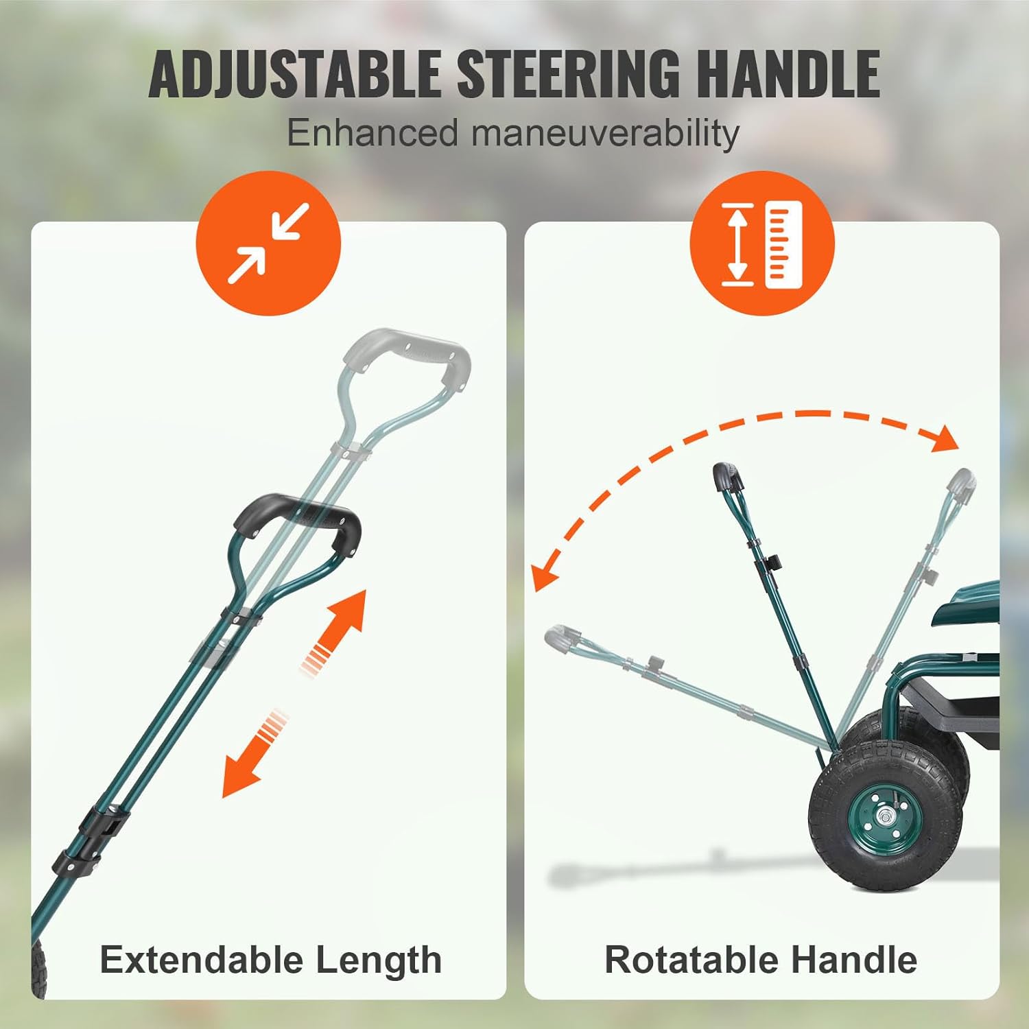 Garden Cart Rolling Workseat w - Gardening Tools Uses review and price