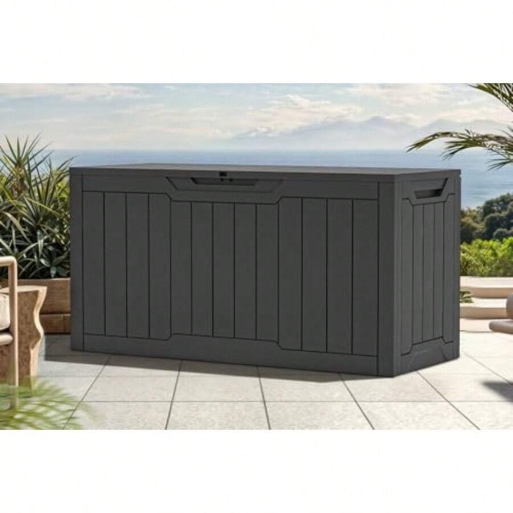 80 Gallon Waterproof Deck Box  - Gardening Tools Uses review and price