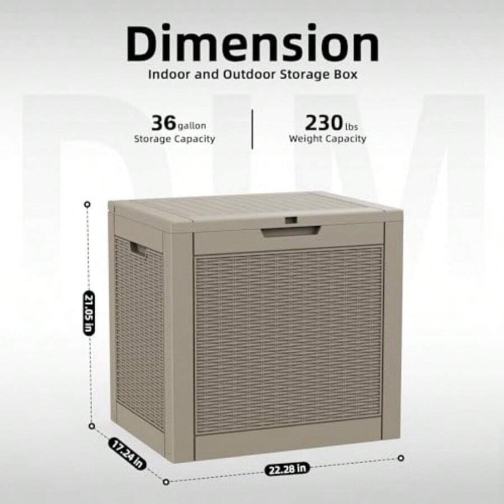 Waterproof Outdoor Storage Box - Gardening Tools Uses review and price